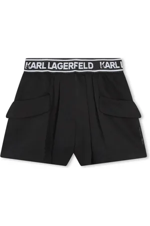Karl Lagerfeld Pantalones cortos con logo en la cinturilla