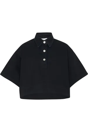 ROSETTA GETTY Polo corto vaquero