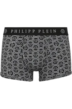 Philipp Plein Bóxer con estampado hexagonal