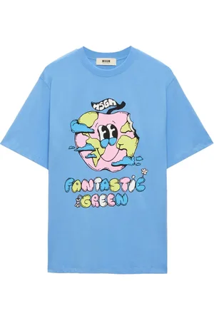 Msgm Camiseta con estampado gráfico
