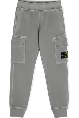 Stone Island Pantalones de chándal con distintivo Compass