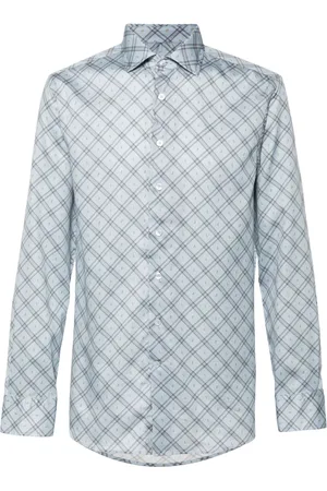 Etro Camisa a cuadros con estampado de cachemira