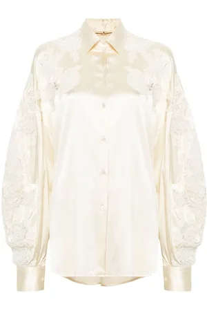 ERMANNO SCERVINO Camisa con apliques florales