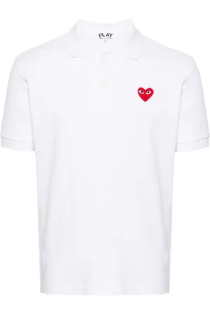 Comme des Garçons Polo con parche Heart