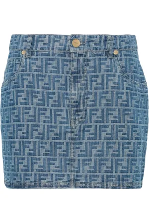 Fendi Falda corta con motivo FF
