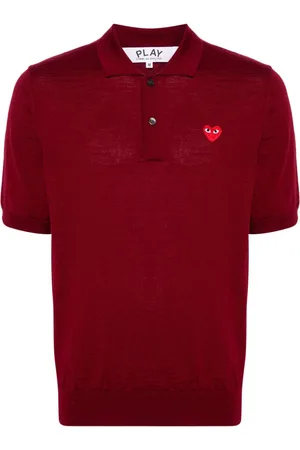 Comme des Garçons Polo con parche de corazón