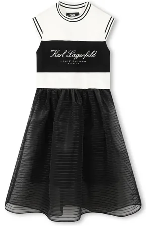 Karl Lagerfeld Vestido corto con logo estampado