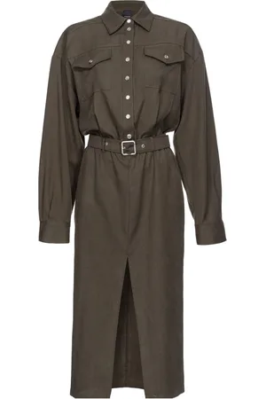 Pinko Vestido camisero estilo utility