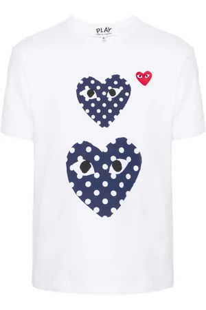 Comme des Garçons Camiseta con motivo de corazón