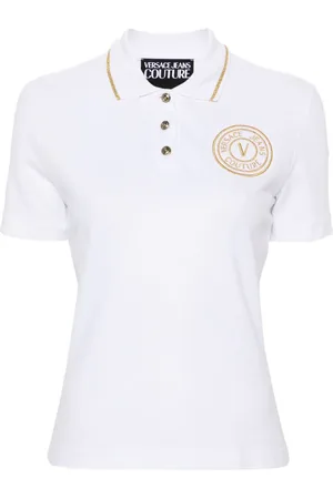 VERSACE Polo con logo bordado
