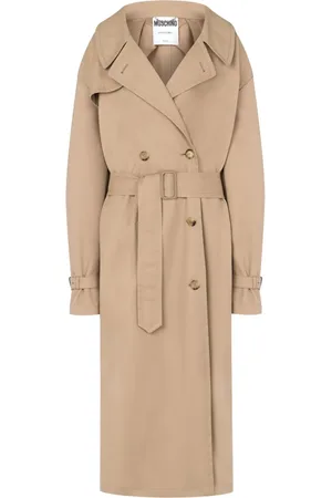 Moschino Gabardina con solapas de muesca