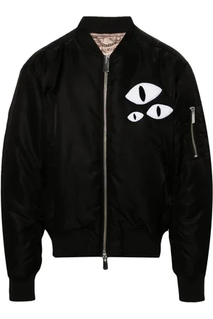 Charles Jeffrey Loverboy Plumífero bómber con parche de ojo