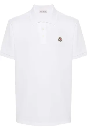 Moncler Polo de piqué con aplique del logo