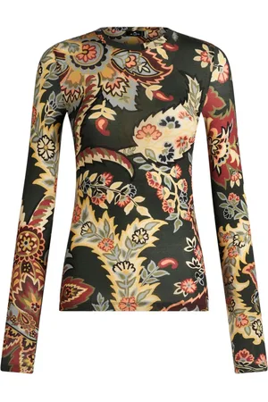 Etro Top con estampado de cachemira