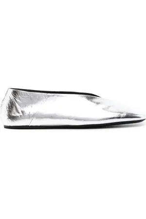 Jil Sander Bailarinas metalizadas