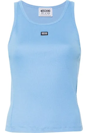Moschino Camiseta de tirantes con parche del logo