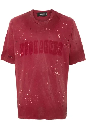 Dsquared2 Camiseta con efecto envejecido y logo