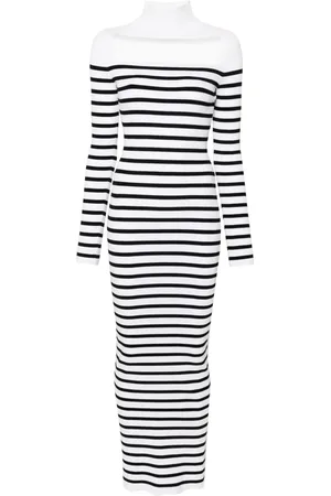 Jean Paul Gaultier Vestido largo a rayas
