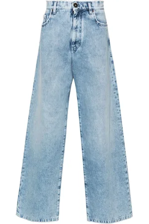 VERSACE Vaqueros rectos de talle medio