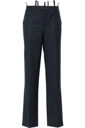 BETTTER Pantalones rectos a rayas diplomáticas