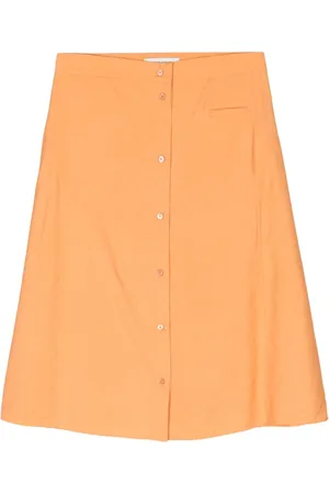 Maison Kitsuné Falda midi con cintura alta
