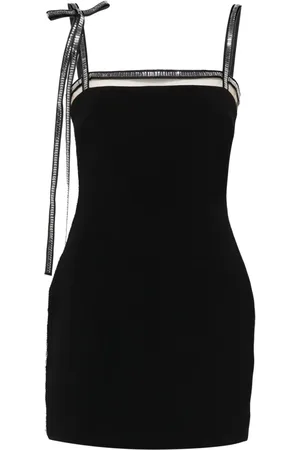 DAVID KOMA Crystal-embellished mini dress