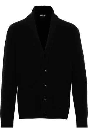 Tom Ford Shawl-collar ribbed cardigan