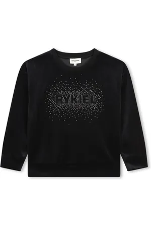 Sonia Rykiel Enfant Camiseta con logo de strass
