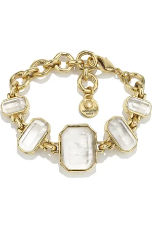 Goossens Pulsera de cadena bañada en oro de 24 ct