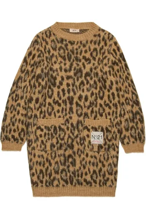 Nº21 Vestido con estampado de leopardo