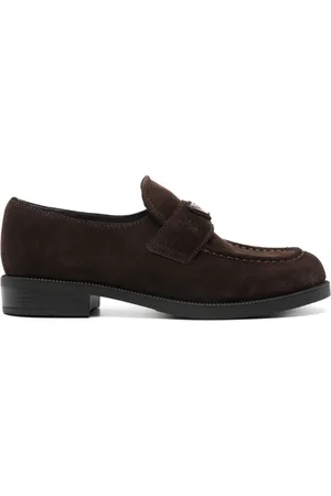 Prada Mocasines con logo triangular esmaltado