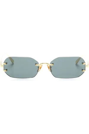 Linda Farrow Gafas de sol Magali con montura rectangular