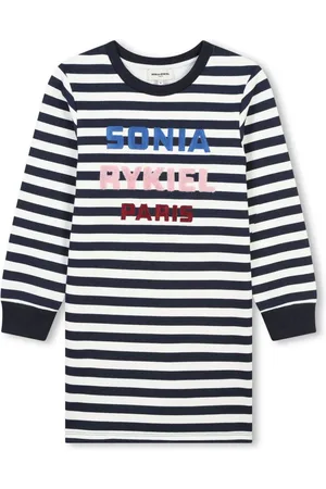 Sonia Rykiel Enfant Vestido con logo bordado