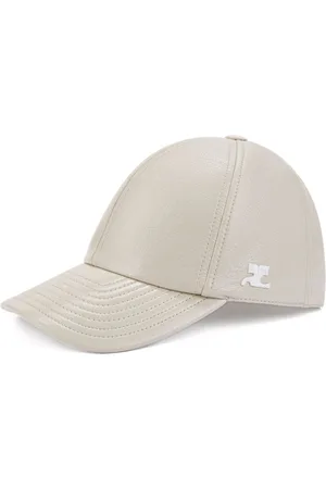 Courrèges Gorra de charol con logo bordado