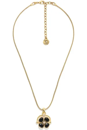 Goossens Collar bañado en oro con colgante Clover