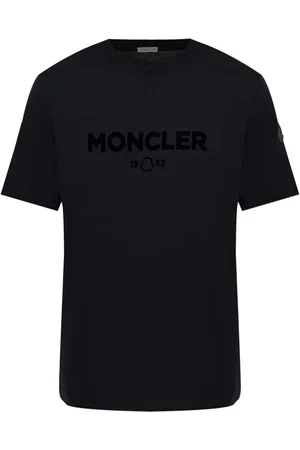 Moncler Camiseta con logo de tejido afelpado