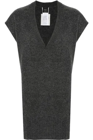 Pinko V-neck fine-knit gilet