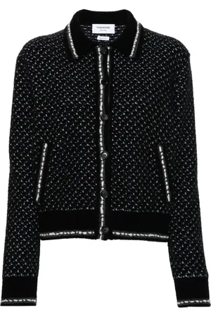 Thom Browne Chaqueta bomber con cuello italiano