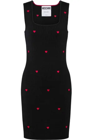 Moschino Vestido corto con corazón bordado