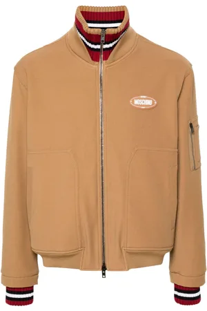 Moschino Chaqueta bómber con parche del logo