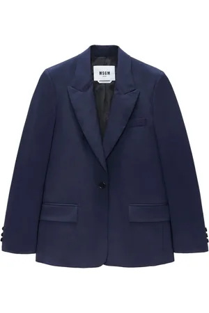 Msgm Blazer con aplique del logo