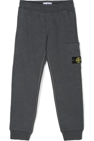 Stone Island Pantalones de chándal con distintivo Compass