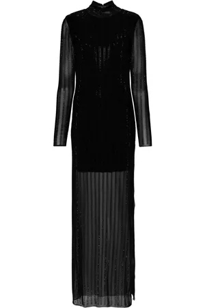 Patrizia Pepe Vestido largo con apliques de strass