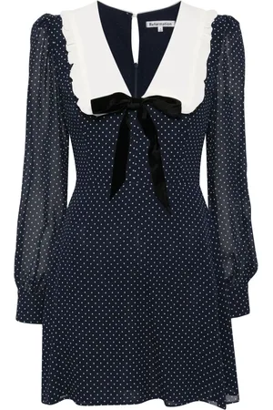 Reformation Vestido Edalene a lunares