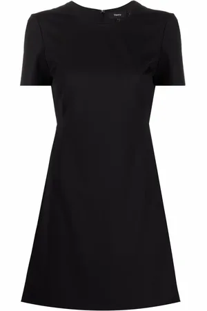 THEORY Vestido estilo camiseta de manga corta