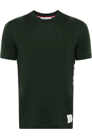 Thom Browne Camiseta con detalle de rayas