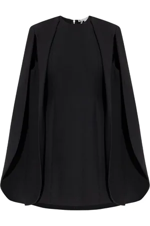 Stella McCartney Vestido estilo capa con cuello redondo