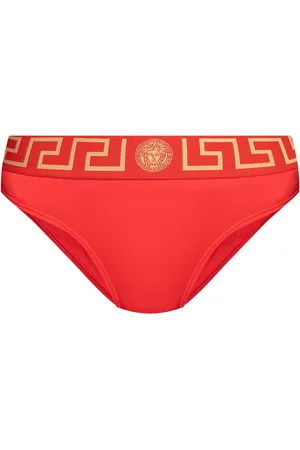 VERSACE Bragas de bikini con detalle Greca