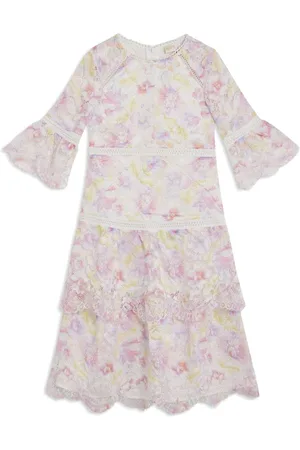 Marlo Vestido midi con encaje floral