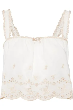 Reformation Top con bordado inglés